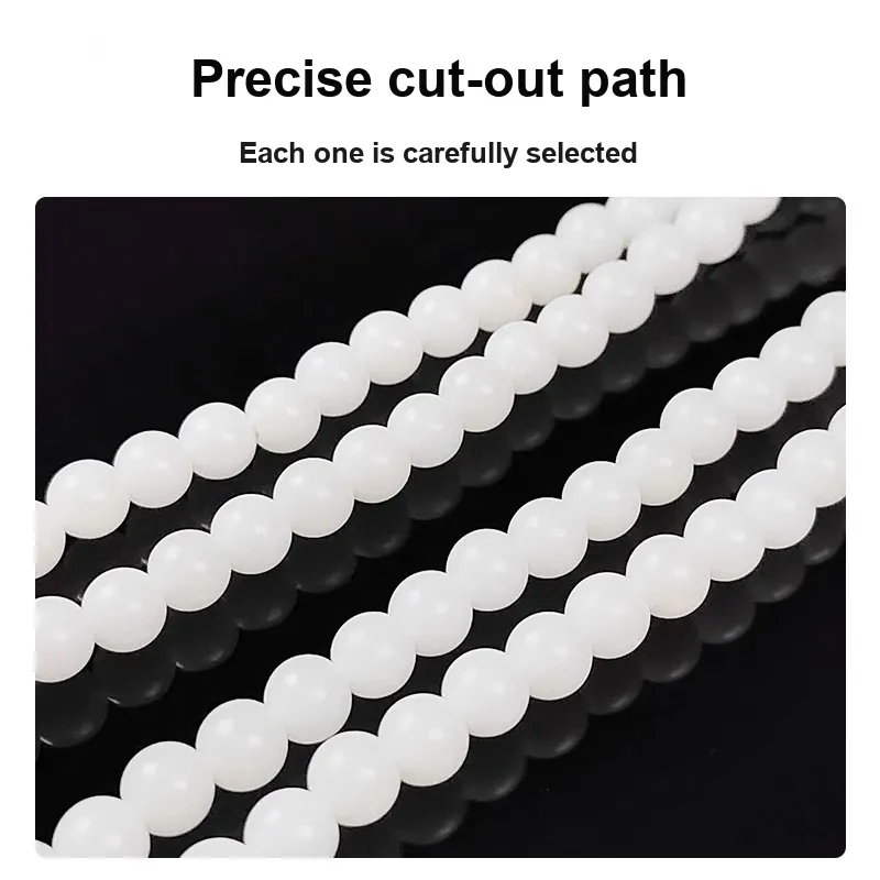JIUHUASHAN White Jade Bodhi Bead Chain Unisex-15