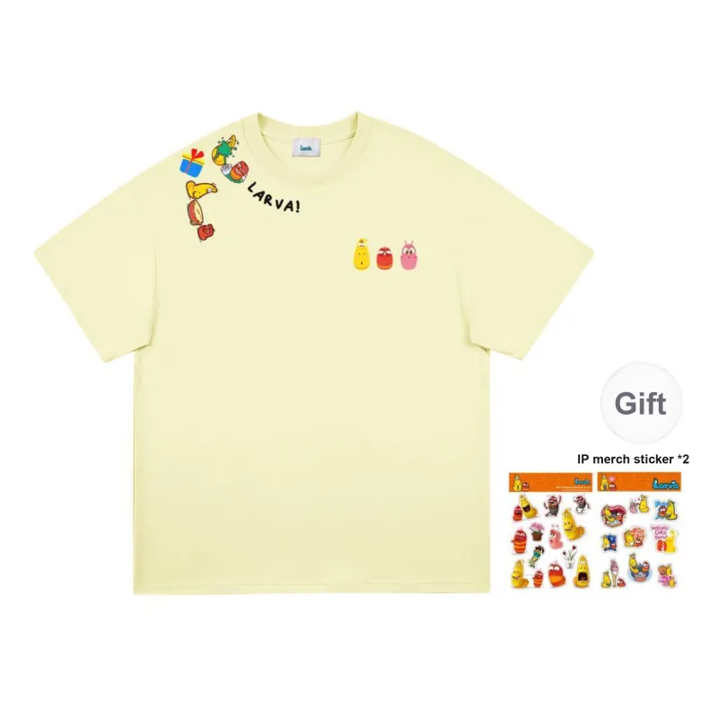 COMIC LARVA T Shirts Unisex-15