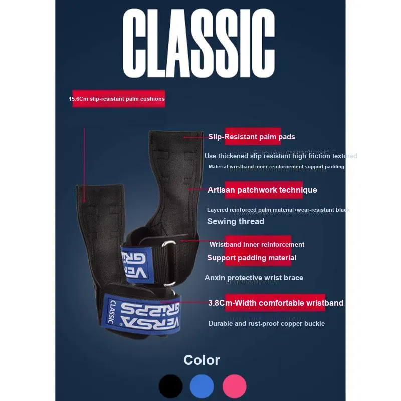 VERSA GRIPPS Power Lacing Protective Black Blue Adults-1