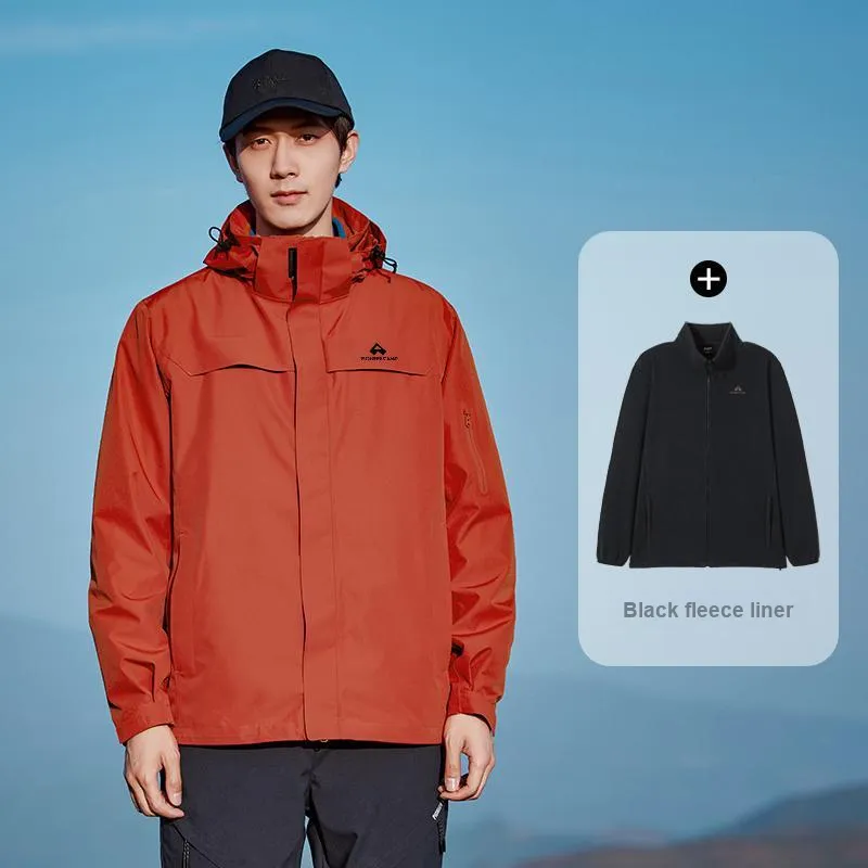 PIONEER CAMP Water-Resistant Windproof Breathable Wear-Resistant Warm Water-Repellent Windbreaker Jacket Unisex-6