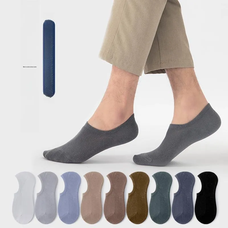 XIA.WA.ZHI.XIU No Show Socks Men's Shopping Bag 3 Pack-4