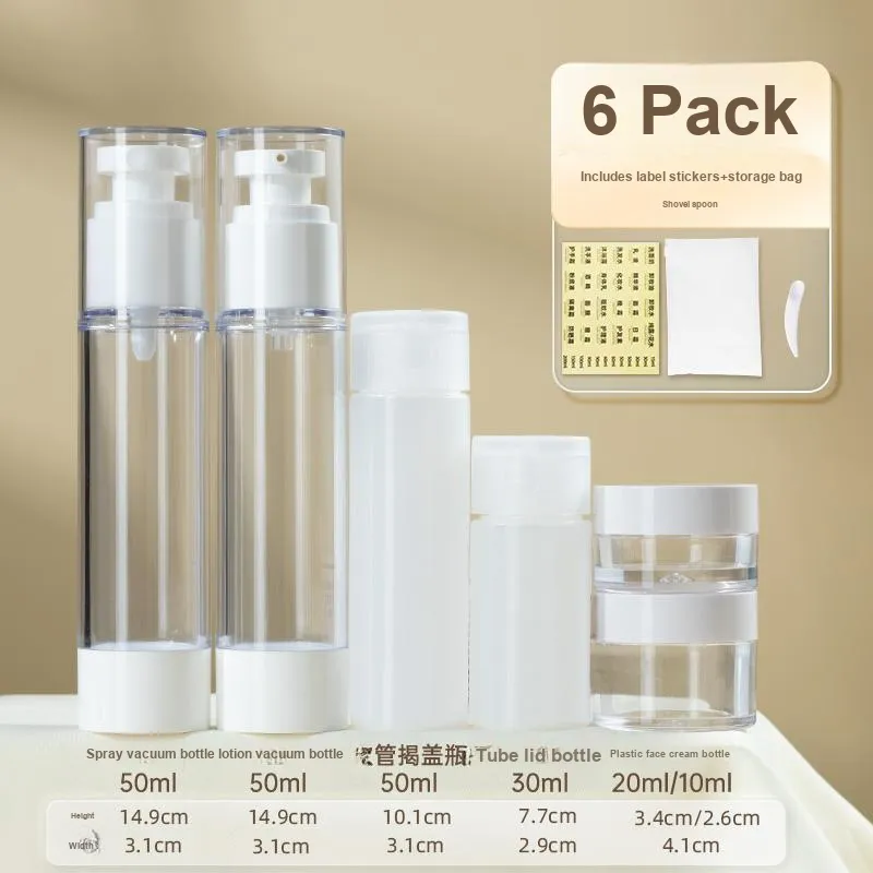 NILIYA Vacuum Travel Dosing Bottles Portable Set Empty Bottle Sample-1