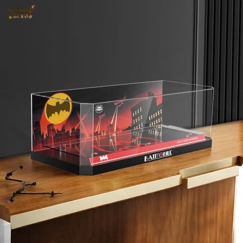 LIGHT YOUR BRICKS Batman Collection Building Block 76328 Classic TV Series Batmobile Storage Box Model Accessories-3
