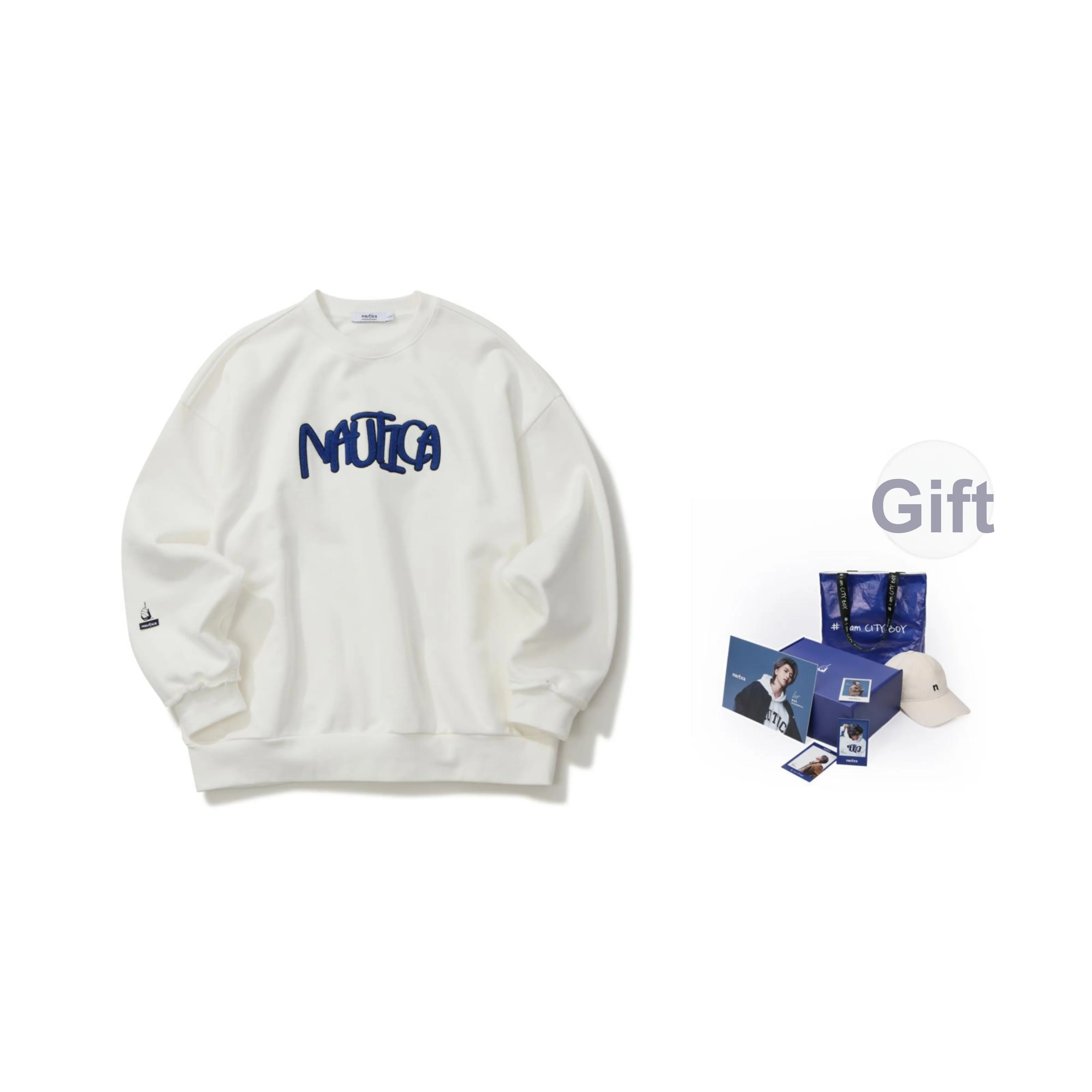 Nautica White Sail Свитшот Унисекс