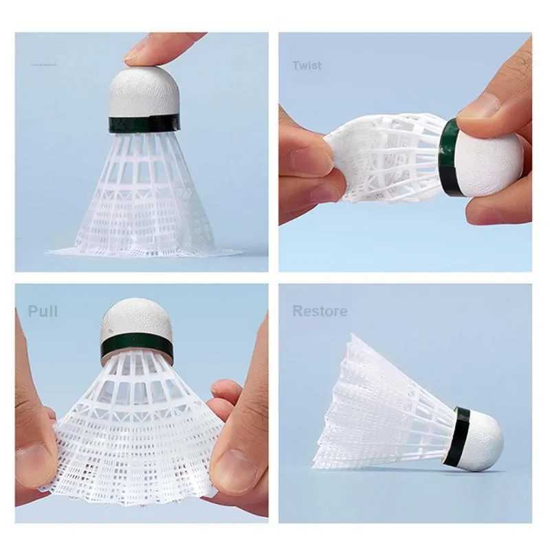 TOQO Nylon Shuttlecock 3 Pack Nylon Shuttlecocks-3