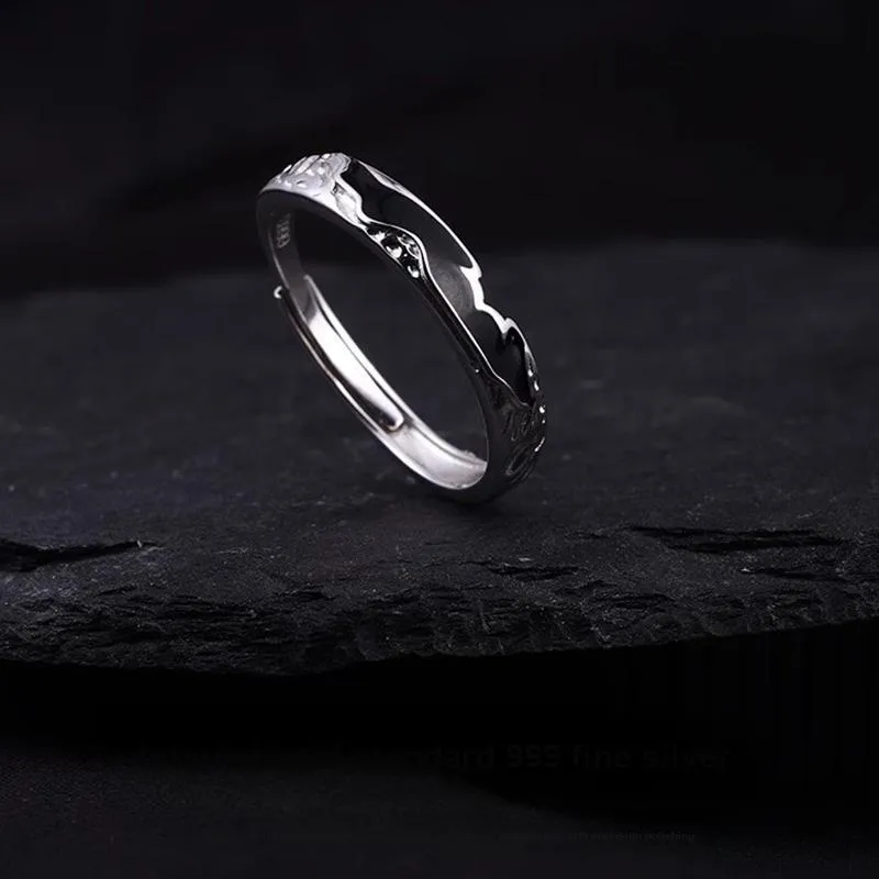 FOREVER MELODY 999 Fine Silver Rings Men's-2