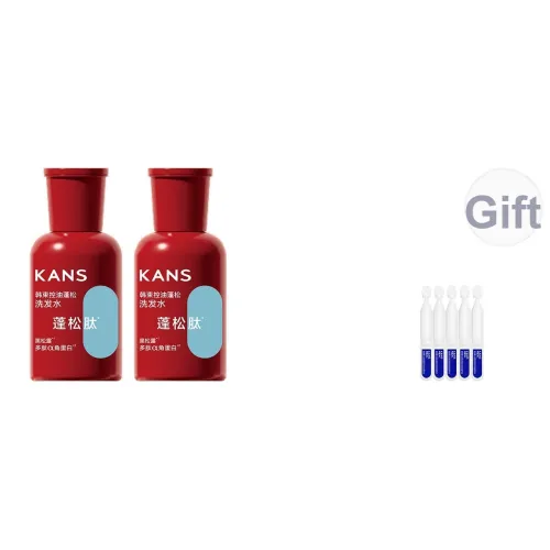 KANS Oil Control FLUFFY Шампунь Образец Восстанавливающий уход за волосами Освежающий Сглаживающий 50г*2