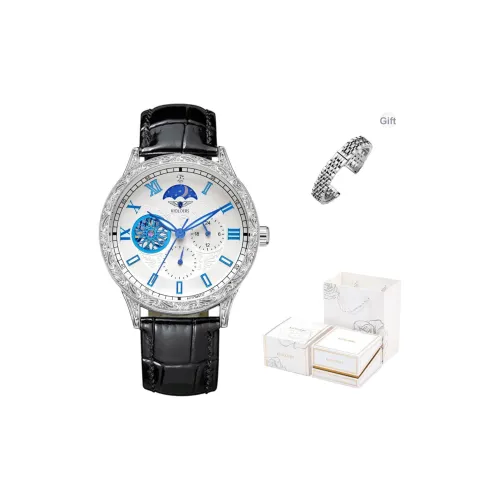 KIOLOERS Кварцевый механизм Мужские часы 41mm*41mm*16mm Белый