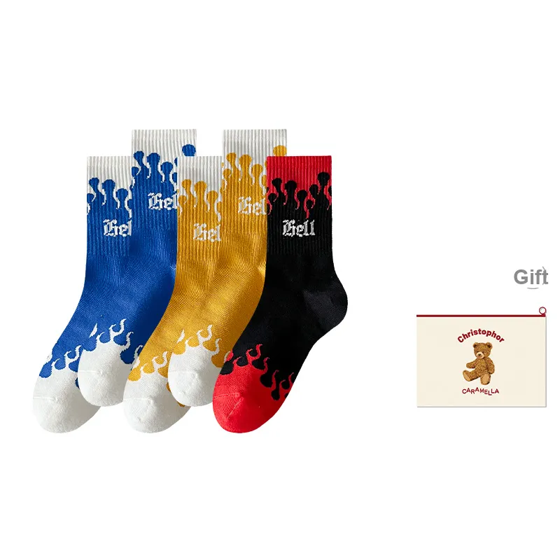Caramella Mid-Calf Socks Men's Shopping Bag Combo Set-8