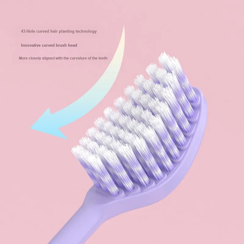 MIKEMEIZHUANG Soft Fur Chinese Fashion Trend Toothbrushes Gentle Care For Sensitive Gums-8