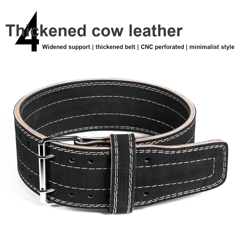 LARA STAR Back Support Braces Fitness Breathable Protective Slip Resistant Cow Leather Men's-3