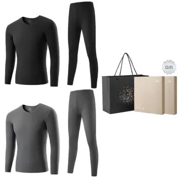 SEPTWOLVES Thermal Set Men's 2 Piece Underwear Gift Box Set