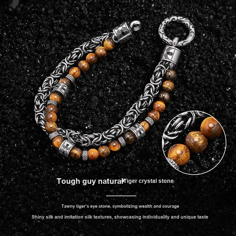 Disney Tiger's Eye Stone Bracelets Men's-3