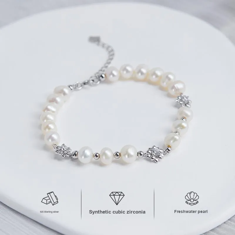 Andaozi Freshwater Pearl Bracelets Women's-1
