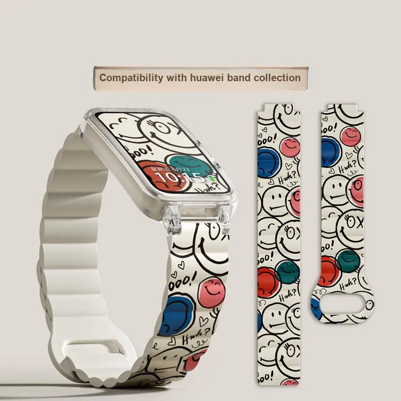 CHUANGYIDA Huawei Honor Compatibility Watch Band 130 235mm Silicone Material-8