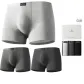 Narrow Waistband 3 Pack Box Included (Black+Dark Gray+Light Gray) 100% cotton High-Rebound Antibacterial