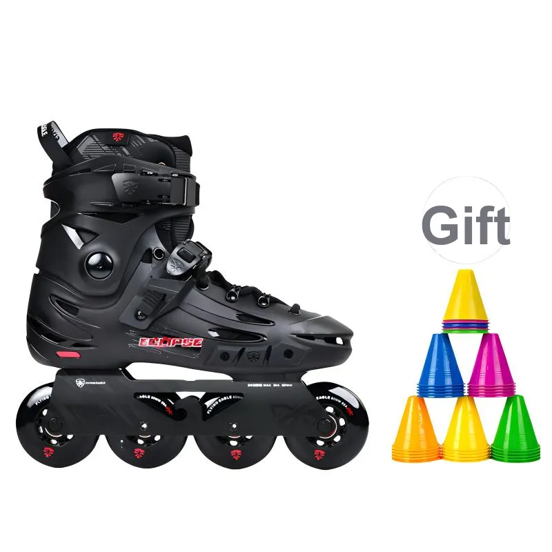 FLYING EAGLE Inline Skates Unisex Black Red-0