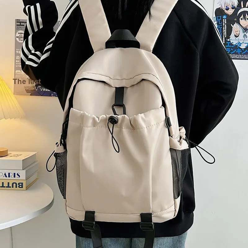 BRABOSTON Nylon Backpack Regular Unisex Gray/Black/Orange/Khaki-19