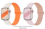 Apple Silicone Strap-Starlight Orange* Pink Gray