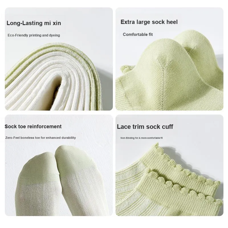 MIIOW Ankle Socks Women's 4 Pack-3