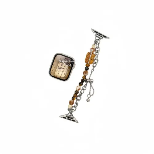 Akkerds Ремень Apple Совместимость Камень Тигровый глаз Материал