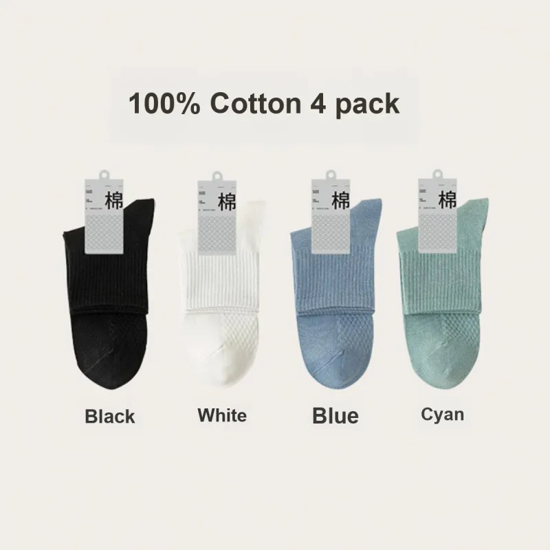 LoveEsteem Mid Calf Socks Men's 4 Pack-4