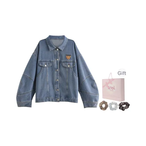 SNBL Синий Женские Джинсовые Куртки