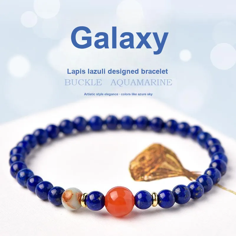 Lingfei Lapis Lazuli Bracelets Women's-1