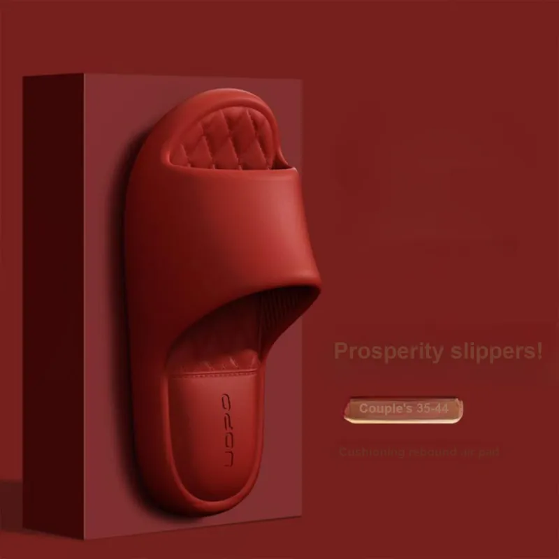 Womi Wedding Slippers Unisex Soft Sole Slide Slipper Home Slippers-2