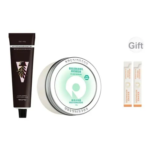 ROCKINGZOO Крем для рук + Лосьон для тела Комплект ухода Увлажняющий Спокойная кожа Преимущества 75 мл + Маленькая коробка для чая 80 г