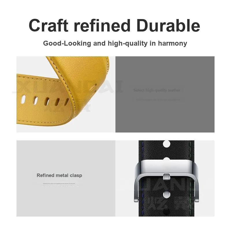 FZRT Xiaomi Compatibility Watch Band Artificial Leather Material-2