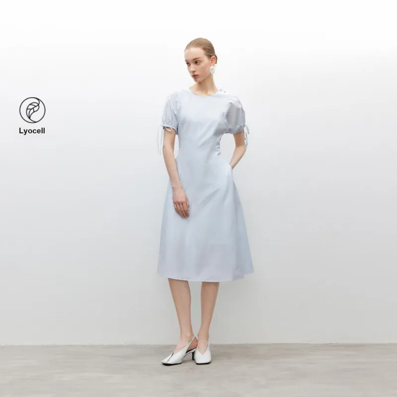 ONLY Short Sleeved Dress Women's A43 Light Blue-2
