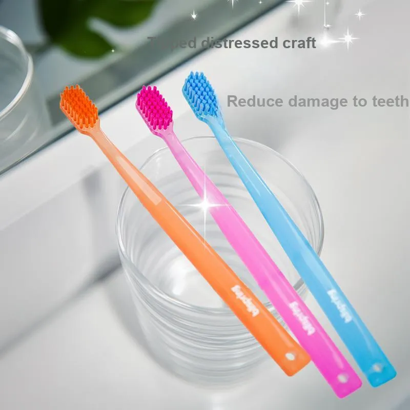 Ice Springs Jelly 39 Hole Dense Planting Toothbrushes Flexible Fine Rebound 3 Pcs-5
