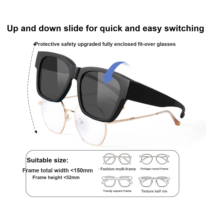 CACUSS Junior TR/Memory Plastic Square Sunglasses Unisex-2