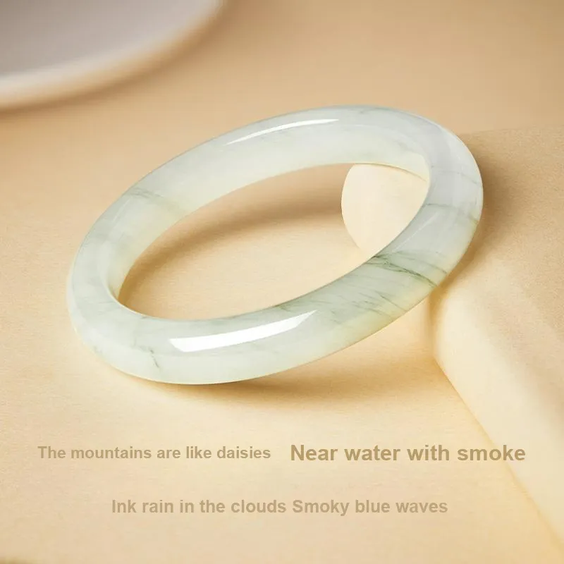 ZSY Tianshan Jade Layerable Bangle Women's-2