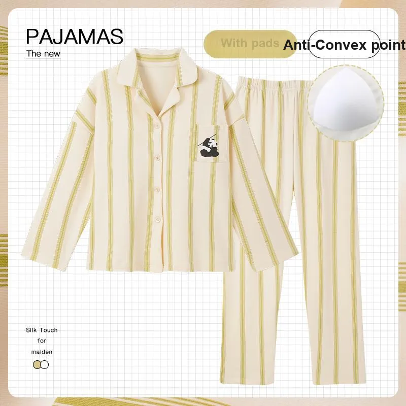 OUSHIBO Pajama Set Women's Apricot-1