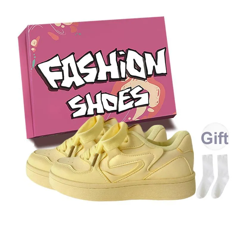 LURAD Skateboard Shoes Women's Low Top White-14