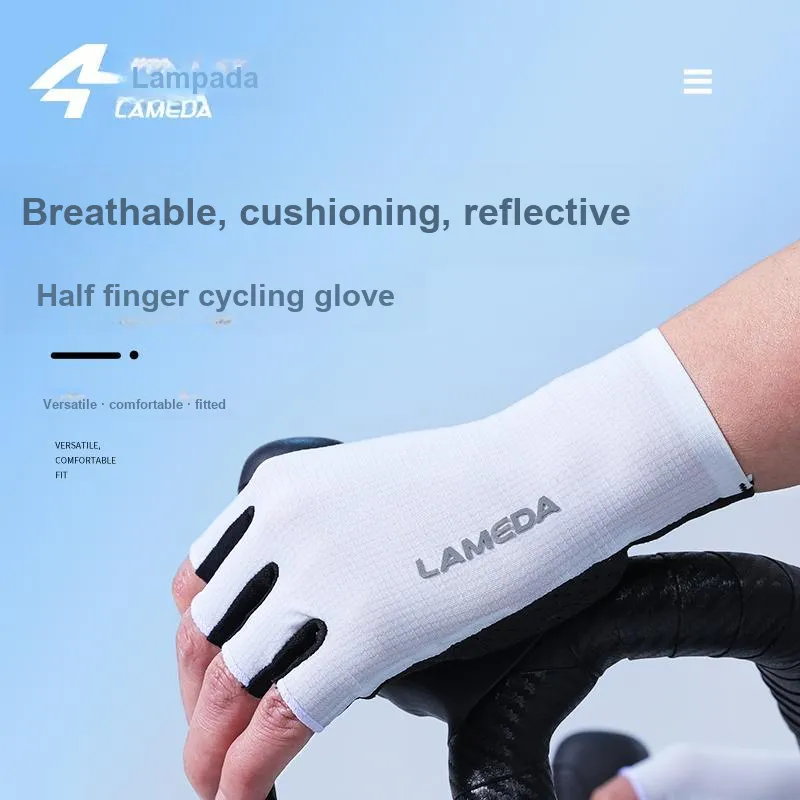 LAMBDA Cycling Gear Glove Outdoor Unisex PU Polyester Elastane-19