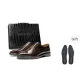 Brown[Leather Suitcase with Insoles Included]