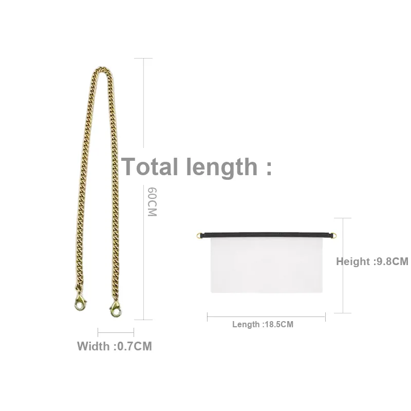 Pure Copper Bag Strap Bag Insert Merch Women's Gold Tone/Antique Gold/Silver-1