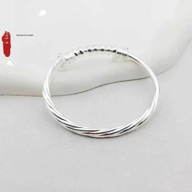 NSAOT 999 Fine Silver Bangles Women's-4