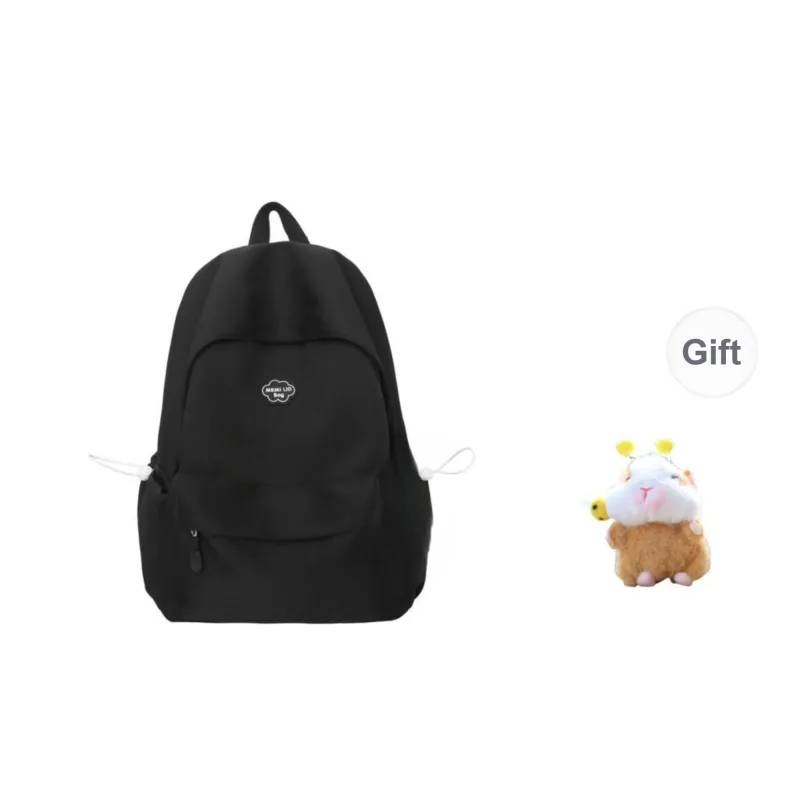 Yalu Nylon Backpack Unisex White/Black/Yellow/Green/Blue-5