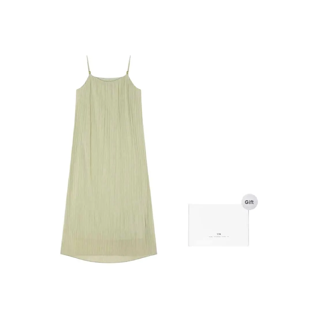 Mo Han Yi Mei Slip Платье Женское Зеленое