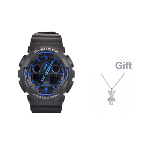 Г Shock Кварцевый Механизм Часы Унисекс Черный Циферблат