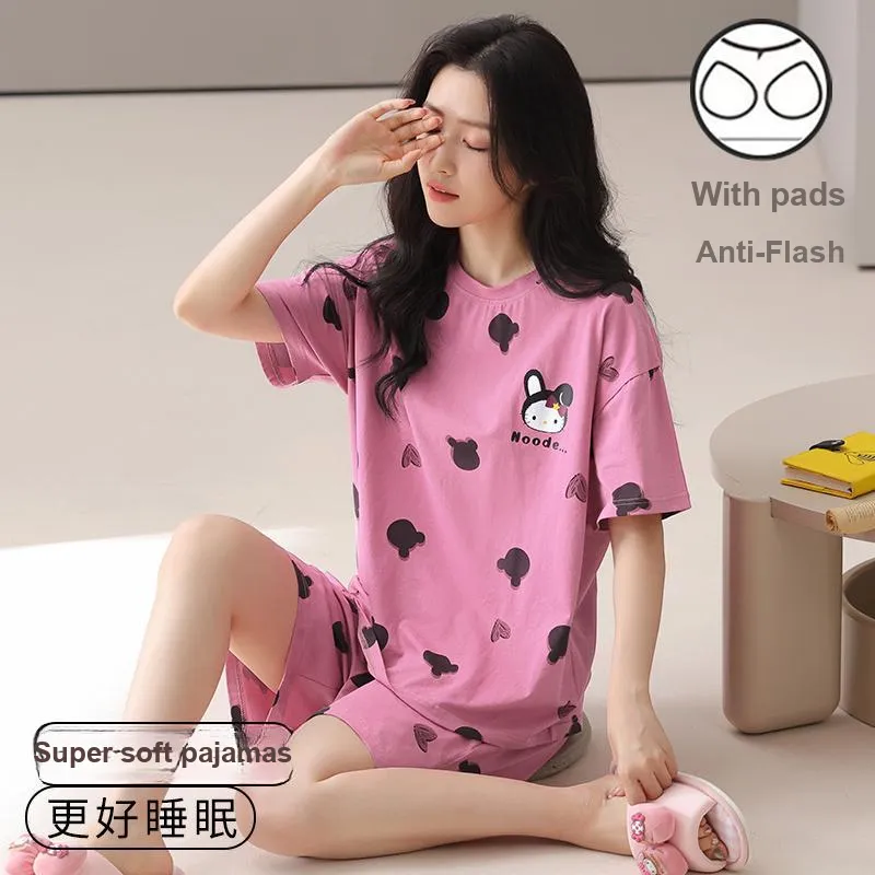 GOSO Pajama Set Women's Bright Pink-3
