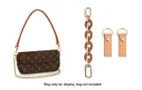 Brown Acrylic Chain 16.5cm+Abrasion-Resistant Buckle 1 Pair