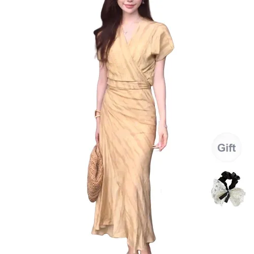 TUSHIFEI Short Sleeved Dress Women's