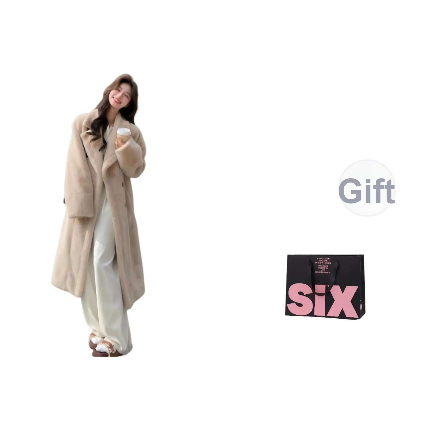 CTRTRC Абрикос Женские Меховые изделия