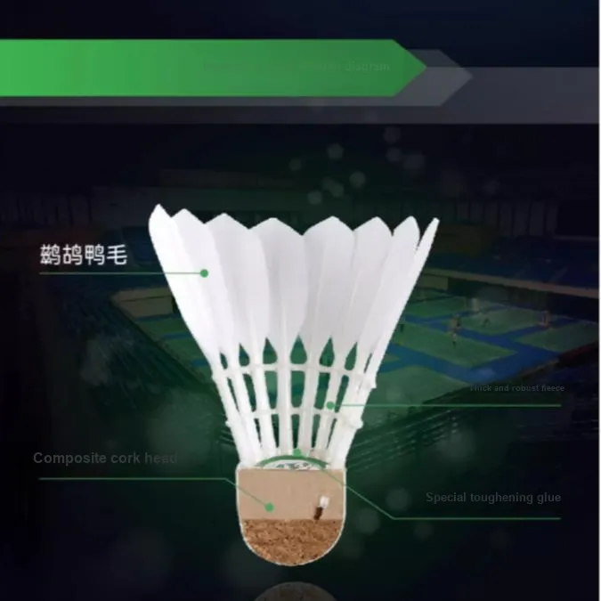 VICTOR Match 3CP3 Duck Feather Shuttlecock 12 Pack CiGu Duck Feather Match Shuttlecocks-4