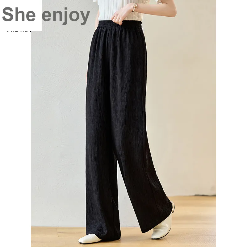 She Enjoys Casual Pants Women's Black-3